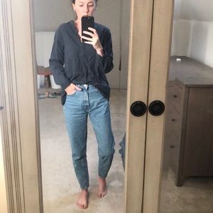 Uniqlo Mandarin Collar Flannel